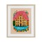 Stupell Industries Floral Bordered Milan Framed Print Under Glass, design by Yen